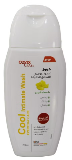 كوفيكس كير كوول غسول يومي للمناطق الحميميه بالمسك الابيض 215مل